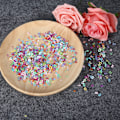 Miniatyrbilde 3 av 8: 60g/pose fargerike paljetter bursdag bryllupsfest konfetti negledekor DIY materiale tilbehør 0-9 tall blandet farge
