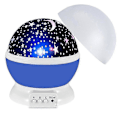 Miniatyrbillede 1 af 5: Fantasy Stjernenat Lampe Projektor Stjernehimmel Månelampe Soveværelse Atmosfære Lys Blå