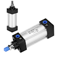 Miniatyrbild 4 av 8: Luftpneumatisk cylinder dubbelverkande SC40 standardkomponenter i aluminiumlegering SC40x175