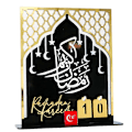 Miniatyrbillede 2 af 5: Akryl Ramadan Nedtællingskalender Ramadan Dag Sort