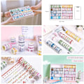 Pikkukuva 4 / 5: 100 Rullaa Washi-teippisetti, Väri-maskingteippikokoelma, Kirjoitettava koristeteippi taiteeseen, tee-se-itse-askarteluun, Bullet Journal -lehtiin, suunnittelijoihin, Sc