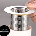 Miniatyrbillede 4 af 5: (S) Køkkenvask Filter, Rustfrit Stål Køkkenvaskrist - Køkkenvask Prop, Afløbsfilter Net, til Badeværelse, Køkken