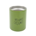Miniatyrbild 4 av 8: 12oz 320ml Rostfritt Stål Kaffe Mugg Bärbar Isolerad Kaffe Resmugg med Lock Halm Grön