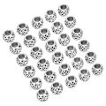 Pikkukuva 6 / 8: 30 kpl partahelmi metalliseos Retro rastatukka hiusputki helmi koru riipus hiuksiin punottava kaulakoru DIY
