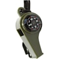 Miniatyrbild 5 av 5: Nödöverlevnads Visselpipa 3 i 1 Visselpipor med Kompass Termometer Snodd för Utomhusvandring Camping Militärgrön Utsökt Design