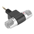 Miniatyrbilde 2 av 8: 3,5 mm Mini Mic Digital Stereo Mikrofon Profesjonell Håndholdt Ekstern Trådløs Mikrofon
