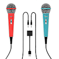 Pikkukuva 1 / 4: Peli Mikrofoni Kaksi Langallista Mikrofonia Kytkimellä Ps5/ps4/xboxone/n-switch/pc -Uusi SZJR
