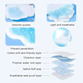 Miniatyrbilde 3 av 5: 9,5*12,5cm 10 Stk. Anti-svetteplaster, Engangs svetteputer for armhuler, Anti-perspirantpute, Anti-perspirant plasterputer - Absorberende, usynlig
