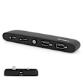 Pikkukuva 7 / 8: 4-porttinen USB-keskitin TYPE-C-liitännällä, sisäänrakennettu kosketus-LED-valo, sopii Tesla Molde 3 2020.6-2021.1 -autoon