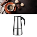 Miniatyrbild 6 av 8: 100ML Rostfritt Stål Kaffebryggare Moka Kanna Isolerad Termisk Kaffekanna för Handbryggt Kaffe