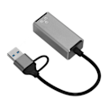 Miniatyrbild 6 av 8: Typ C till Ethernet-adapter USB A till RJ45 nätverksadapter för bärbara datorer Mobiltelefoner Tabletter