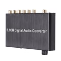 Miniatyrbilde 6 av 8: AY77 5.1CH DAC Converter Audio Decoder Digital Optisk Koaksial for Toslink til RCA 3,5 mm Jack for Xbox for PS4 for TV
