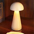 Miniatyrbilde 5 av 5: LED Oppladbar Sopp Bordlampe Skrivebords Nattbordslampe for Barnerom Søt Sengetids Berøringskontroll Lampe A