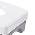 Miniatyrbilde 8 av 8: Toalettkrakk for huking, bærbar toalettstol, sklisikker, hygienisk badestol, multifunksjonell toalettstol, lav grå, barneversjon