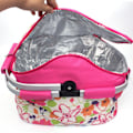 Miniatyrbillede 4 af 4: 20l Isoleret Sammenklappelig Picnic Køletaske Tote Frokosttaske Til Camping Vandreture Strand Grillaftener Udendørs Picnic (pink)