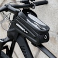 Miniatyrbillede 5 af 8: PVC Sort Hard Shell Vandtæt Performance Touching Screen Cykel Taske Mobiltelefon Cykling Pakke Udstyr
