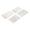 Miniatyrbillede 8 af 8: 4 ark Tal Alfabet Silikonestempel Klar prægningsmappe til scrapbogspapirkort fremstilling af fotoalbum