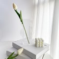 Miniatyrbild 5 av 8: Blomvas Modern Akryl Dekorativ Unik Vågig Form Vas för Sovrum Vardagsrumsbord Transparent