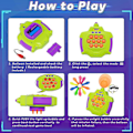 Miniatyrbild 3 av 5: Elektroniskt Pop-spel för Barn och Vuxna, Snabbt Tryck Bubblor Spelkonsol, Handhållet Pop Elektronisk Sensorisk Klämleksak för Barn i Åldern 4-12 -CHN