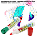 Miniatyrbillede 7 af 8: 12 farver Easy Wipe DIY Børn Børn Sletbare Markers Flydende Kridt Penne Sæt