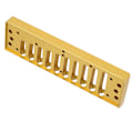 Miniatyrbillede 3 af 8: Harmonica Comb 10-hullers Blues Harpe Comb Part til HOHNER SP20 Aluminiumslegering Harmonica tilbehør Guld