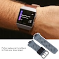 Miniatyrbilde 2 av 8: Silikon sportsarmband erstatning for Fitbit ionic farge stropp svart og grå