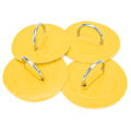 Miniatyrbillede 3 af 8: 4 stk. oppustelig båd D-ring pude patch PVC holdbar marine rustfrit stål fast spænde (gul)
