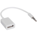 Pikkukuva 3 / 5: USB Aux Audio -kaapelisovitin 3,5 mm uros-2,0 naaras -automuunninjohto
