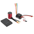 Pikkukuva 3 / 8: RC vedenpitävä harjaton 60A ESC S3650 3900KV harjaton moottoripaketti ohjelmointikortilla 4mm T-liitin 1/8 1/10 RC-autoon