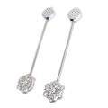 Miniatyrbillede 7 af 8: 2 stk. Krystalgardin Magnetisk Optræk Rustfrit Stål Elegant Blomstergardin Klips Spænde til Stue Soveværelse