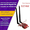 Miniatyrbillede 2 af 5: Wifi 6 AX210 Trådløs Netværksadapter PCIe Trådløst Netværkskort