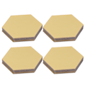 Miniatyrbillede 1 af 8: Akryl Hexagonal Spejl Indstilling Væg Selvhæftende Mærkater Dekoration til Hjem Værelse 20cm/7.9in Guld