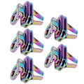 Miniatyrbilde 2 av 8: 5 stk Flip Lock Fargerik Sink Legering Oval Bull Nose Lås Bagasjelås Clamshell Lås