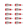 Miniatyrbillede 2 af 8: J.40006 10 stk/sæt 2 mm Forniklet Banana Hun Jack Socket Panel Mount Binding PostRed
