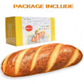 Miniatyrbilde 2 av 5: 8 I 3D Simulering Brødform Pute Myk Lumbal Baguette Ryggpute Morsom Mat Plysj Kosedyr
