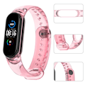 Miniatyrbilde 7 av 8: Reservedeler kompatible med Xiaomi Band 7 Myke TPU-armbånd Justerbar håndleddsstropp for kvinner og menn