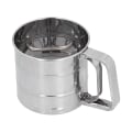 Miniatyrbilde 7 av 8: Mel Sifter i rustfritt stål Bakesukker Sifter Håndholdt Sifter for mel melis