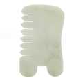 Miniatyrbillede 1 af 8: Jadestone Meridians Skrabning Massage Kam Ergonomisk ømhed Aflastning Hoved Afslapning Gua Sha Massageværktøj