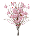 Miniatyrbillede 4 af 5: Valentinsdag dekorative blomstergrene (4 stk) - 50 cm jern + skum