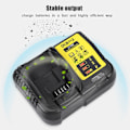 Miniatyrbillede 8 af 8: 10,8V-18V intelligent Li-ion litiumbatterilader 50/60HZ 100-260V AU