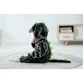 Pikkukuva 3 / 4: Toddler Dinosaur Hupullinen Onesie-asu Lapsille Halloween (0-3 Kuukautta) - Tummanvihreä