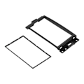 Miniatyrbilde 5 av 8: 2-DIN bilstereo radiofascia dashpanel trim erstatning for Chevrolet Corvette 2005-2010