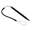 Miniatyrbilde 4 av 8: Skjermberøringsmalingspenne Resistiv Stylus med fjærtau for POS PDA Navigator (svart)