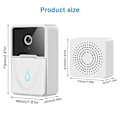 Miniatyrbillede 2 af 5: Smart Trådløs Fjernbetjent Video Dørklokke, Smart Video Dørklokke Home Intercom HD Nattesyn WiFi Smart Auto Lagring Sikkerhedsdør Dørklokke Kan Tovejs Opkald