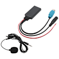 Miniatyrbillede 8 af 8: Bilstereo Bluetooth 5.0 Indgangskabel Lydmusikadapter med Mikrofon Udskiftning til Alpine KCE‑236B til Android Smartphone Opkald
