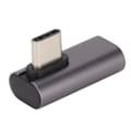 Miniatyrbillede 3 af 8: Type C han til hun adapter 10 Gbps aluminiumlegering kompakt Type C adapter til bærbare computere tablets smartphones