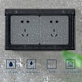 Miniatyrbild 2 av 4: Enkel Utomhusuttag Panel Skyddskåpa Kök Badrum Plast Stänkskydd Svart-20212175mm