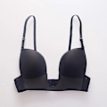 Miniatyrbilde 4 av 5: Elegant Deep V Plunge Seamless Backless Kvinners Lingerie for Bryllup & Intime Øyeblikk 38b Svart