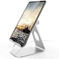 Pikkukuva 2 / 5: Säädettävä tablettiteline iPadille, iPhonelle, Switchille, Galaxy Tabille - Telinettä iPad Prolle, Airille, Minille - Kompakti ja kätevä pöytäteline (11*11cm)