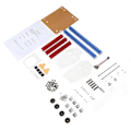 Miniatyrbilde 2 av 8: ITX Datamaskin Open Case Brakett God varmespredning Delt maskinvarestruktur Aluminiumslegering DIY Bare ramme for Hjem Blå Rød